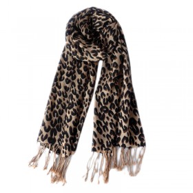 Wool Scarf Winter Woman High Quality Fashion Leopard Printed Wool Scarf Shawls Warm Free Shipping