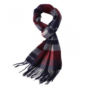 Wool Scarf Winter Men Fringe 100%Wool Scarf Plaid Women High Quality Free Shipping