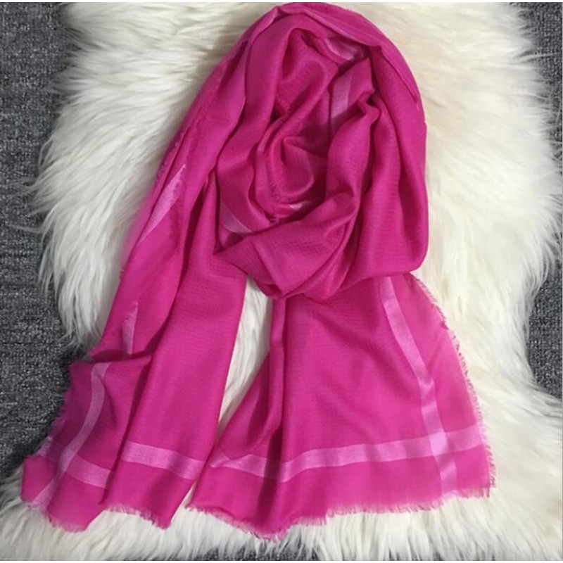 Pure Cashmere Scarves Pink Solid Women Fashional Winter Scarf