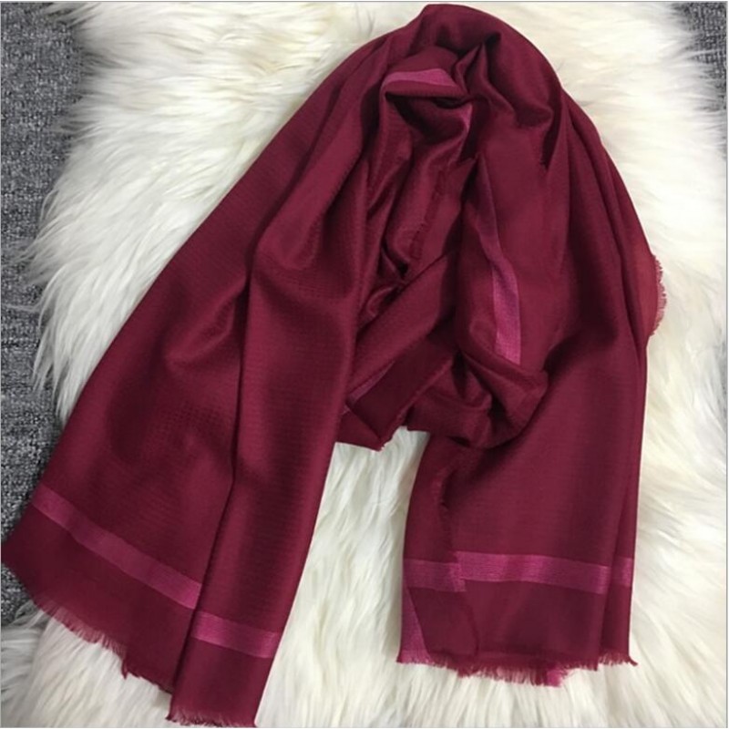 Pure Cashmere Scarves Pink Solid Women Fashional Winter Scarf