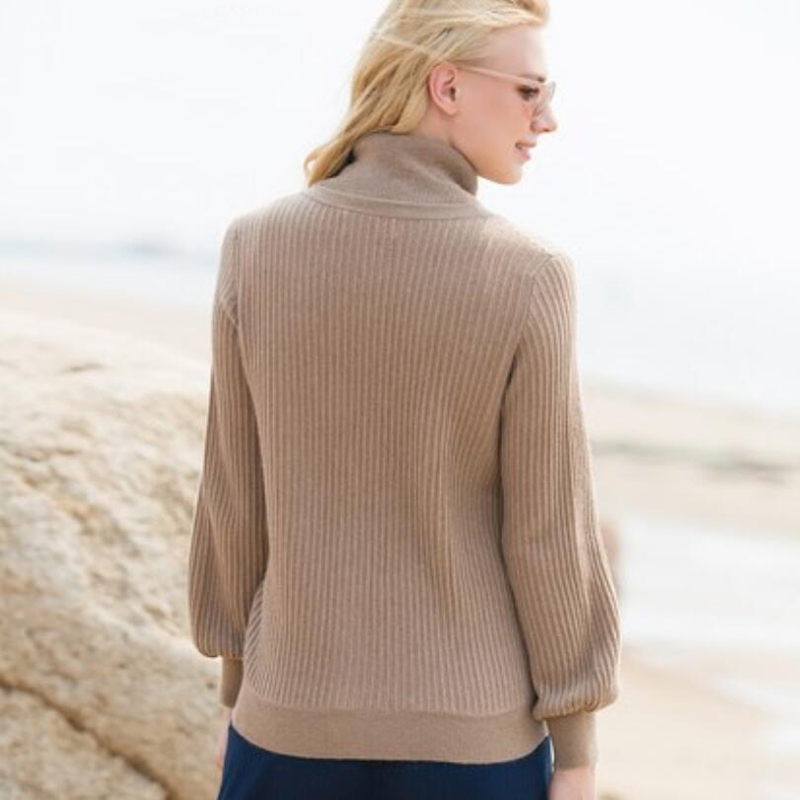 Pure Cashmere Sweater Camel Cardigan Winter Women Sweaters