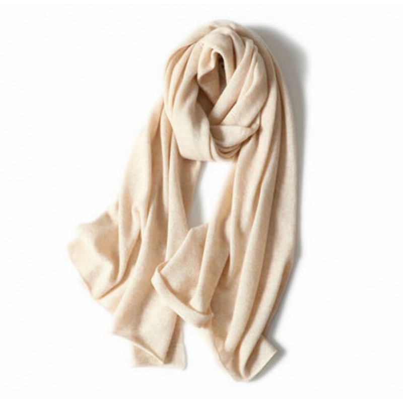 winter white cashmere scarf