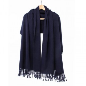 Yak Wool Scarf Winter Woman High Quality Big Size Shawl Color Navy Scarf Women Free Shipping