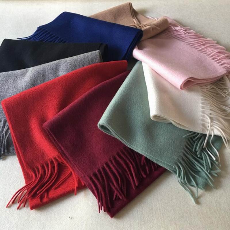 Pure Cashmere Scarves Green Pink Fashional Winter Scarf